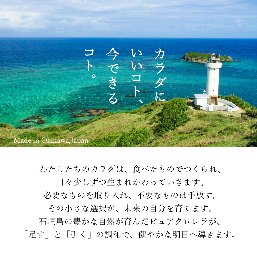 八重山クロレラ 300粒｜石垣島産・添加物不使用｜ピュアクロレラ