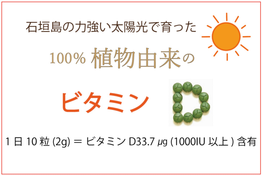 ビタミンD 植物由来 八重山クロレラ